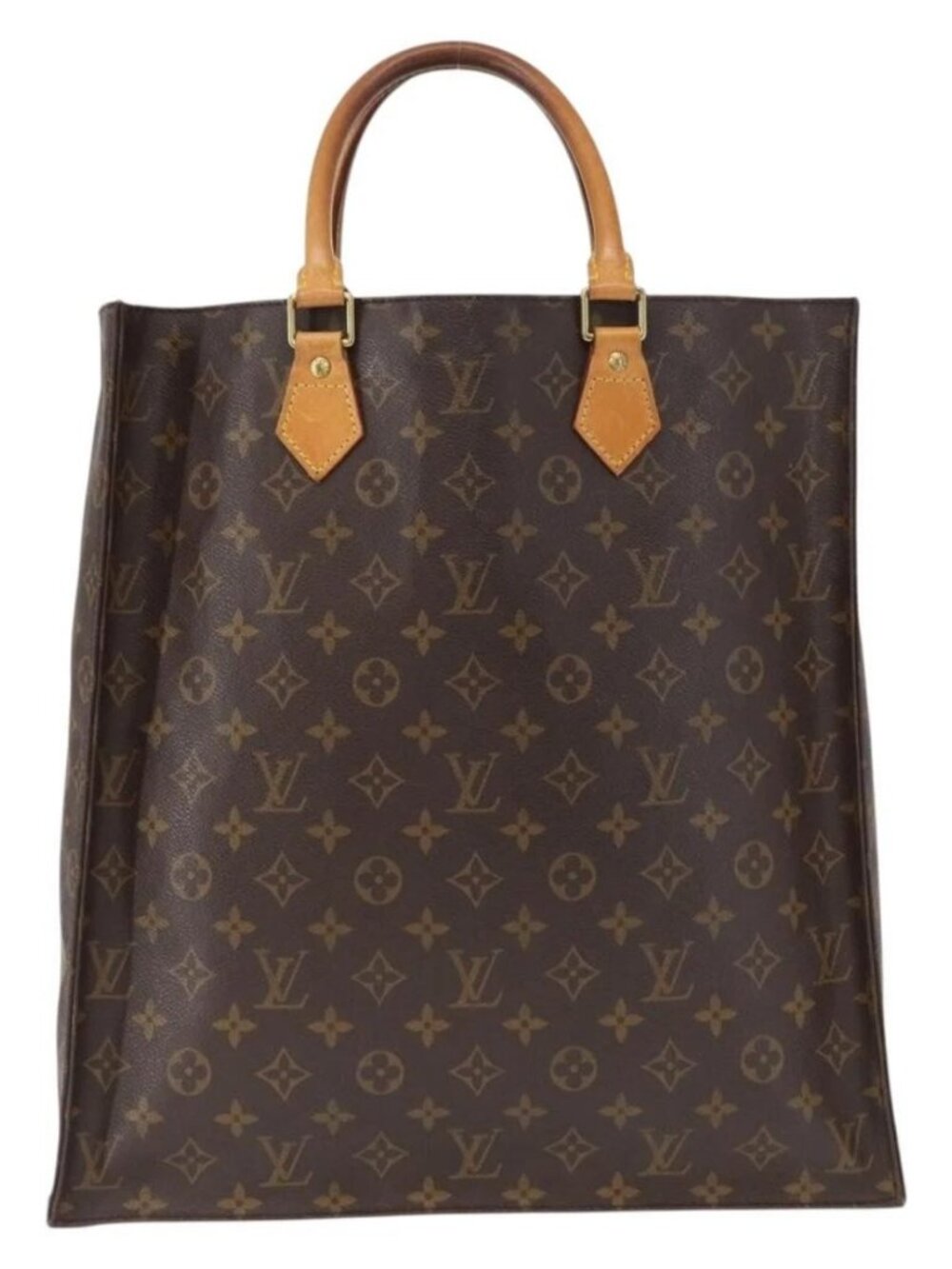 LOUIS VUITTON Monogram Sac Plat Hand Bag M51140 LV Auth 163558 - Picture 2 of 16
